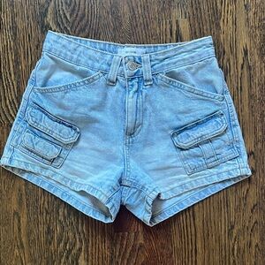 Women’s Cotton On Light Blue Cargo Shorts size 0